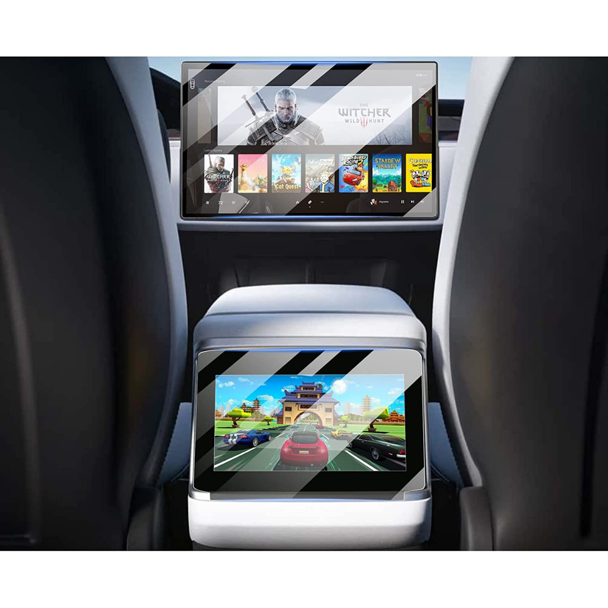 Tesla Model S Model X Μπροστινό και οπίσθιο προστατευτικό οθόνης για και 2022+