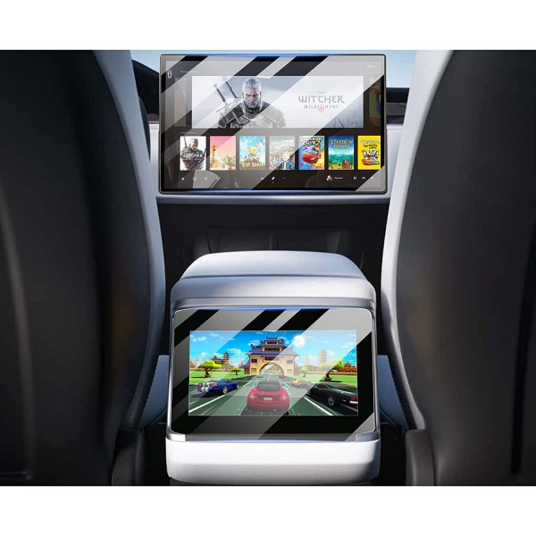 Schutzglas für Vorder- und Rückseitenbildschirme für Tesla Model S und Model X 2022+