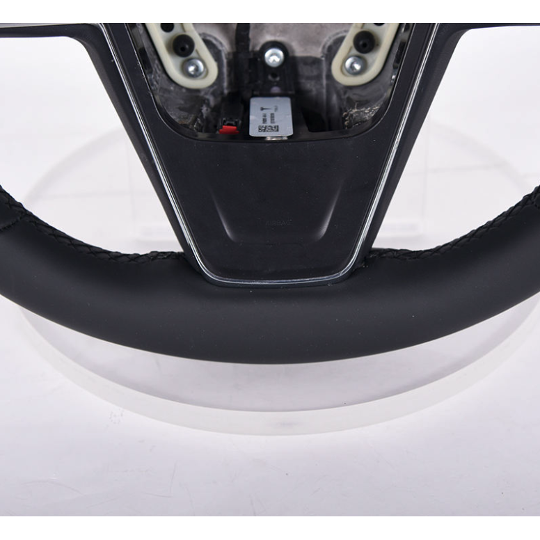 Housse Volant Cuir Nappa CARODI Pour Tesla Model 3/Y - Noire - Anti-Dérapante Et Confortable