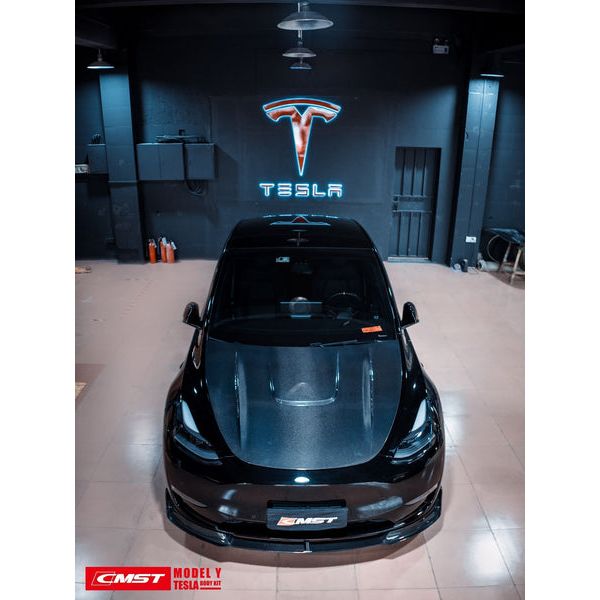 copy of Koolstof motorkap versie 1 CMST® - Tesla Model 3