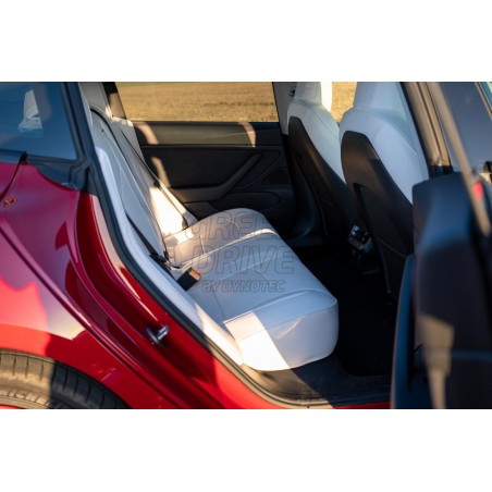 Piora Housse de siège arrière blanche améliorée compatible avec Tesla Model  S / 3 / X/Y - Serviette épaisse - Convient à votre Tesla - Sans sangle
