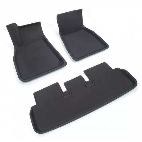 Adapted and shaped 3D mats for Tesla Model S Plaid and LR 2021+