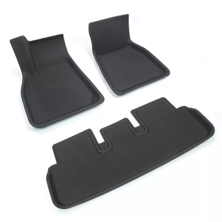 Alfombrillas 3D adaptadas y conformadas para Tesla Model S Plaid y LR 2021+