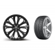 Complete winter wheels for Tesla Model Y - 21" Leipzig rims and Hankook tires (Set of 4)