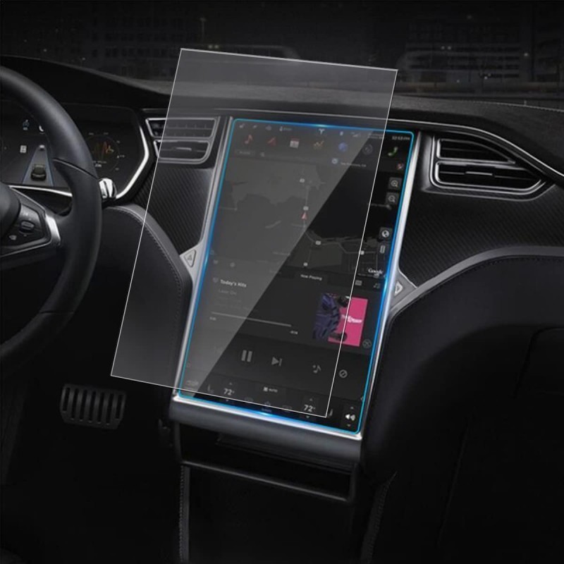 2befair Kit de films de protection d'écran mat/clair pour la Tesla Model S/X