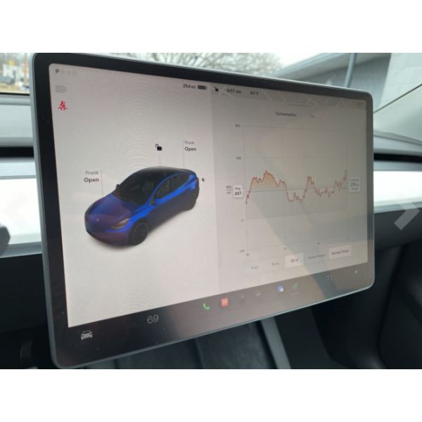 Tesla Model Y und Model 3 Displayschutzfolie matt aus gehärtetem