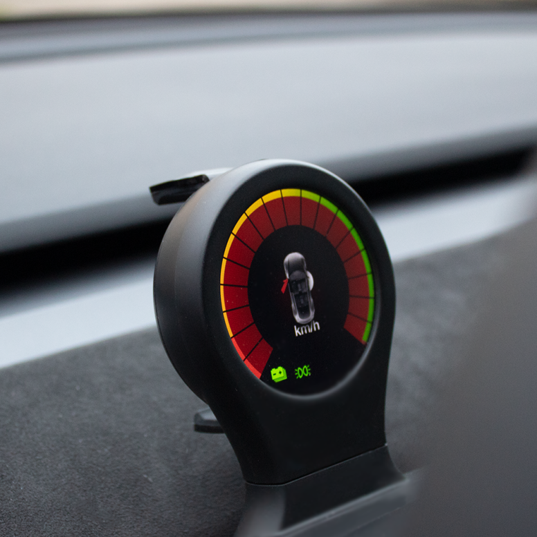 Rattmontert mobilholder med lader og skjerm til Tesla Model 3 og Model Y