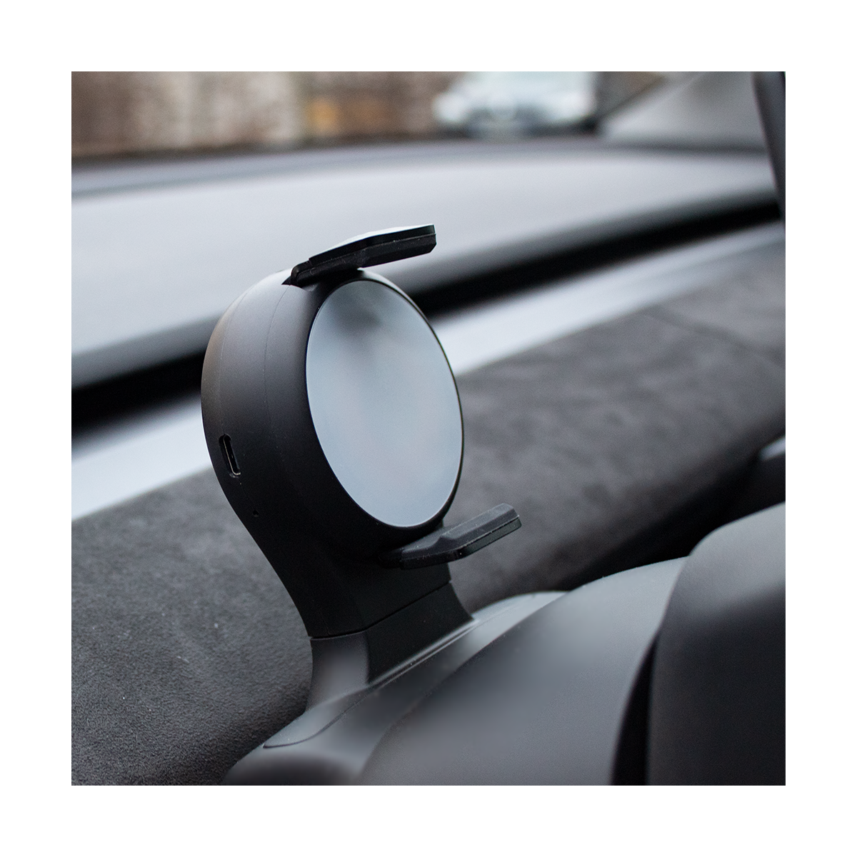Soporte de móvil montado en el volante con cargador y pantalla para Tesla Model 3 y Model Y