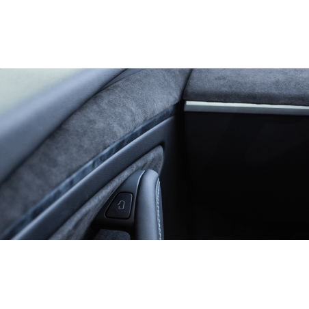 Ένθετο πόρτας από γνήσιο Alcantara® για Tesla Model 3 2021-2023 και Model Y