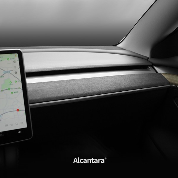 Origineel Alcantara® dashboard inzetstuk voor Tesla Model 3 en Y