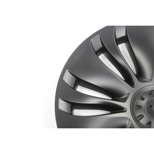 Set of 4 Vortex 19" hubcaps for Tesla Model Y