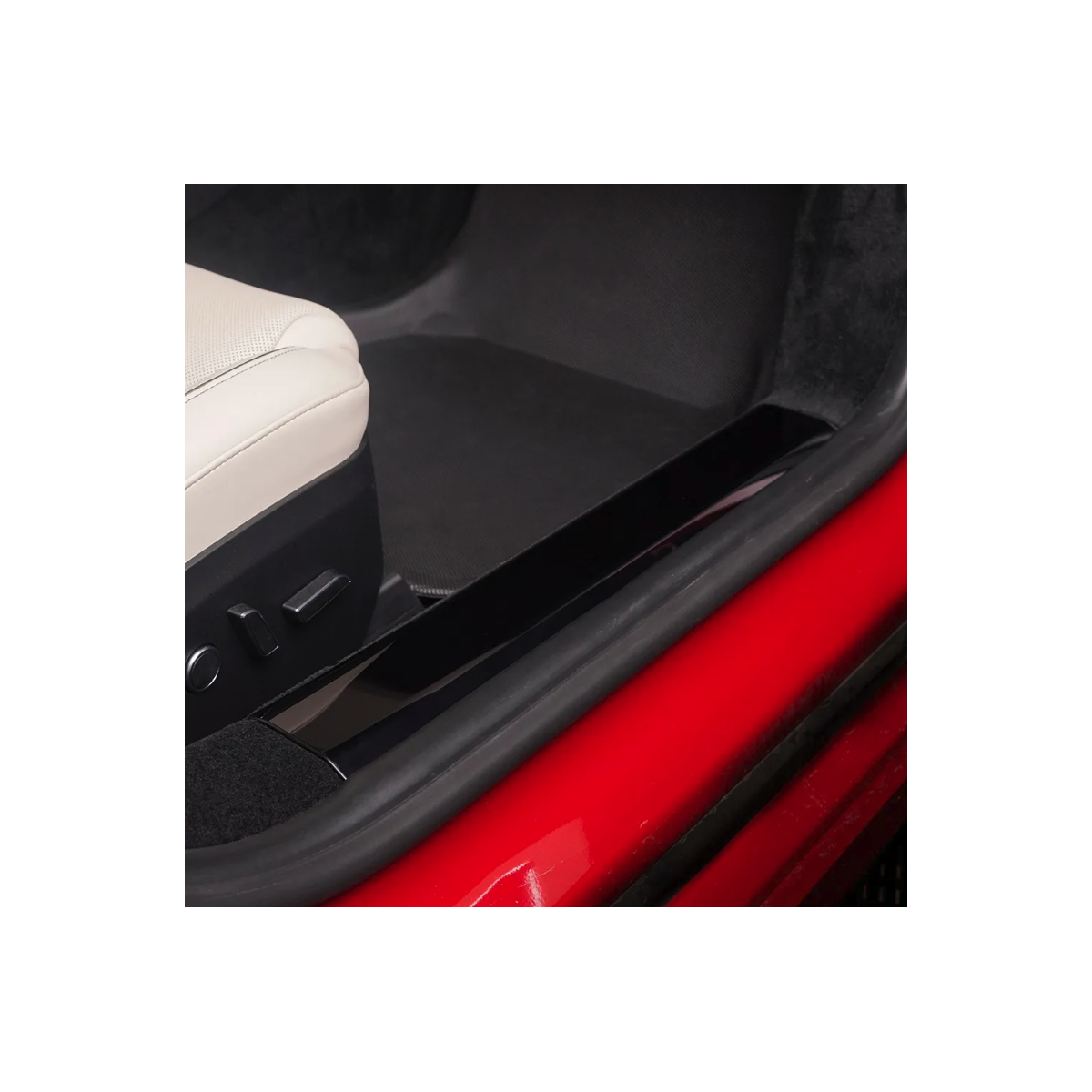 Protector de umbral de puerta PPF para Tesla Model S LR & Plaid 2022 +