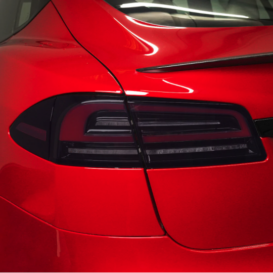 Escudo de luz traseira PPF para Tesla Model S 2022+