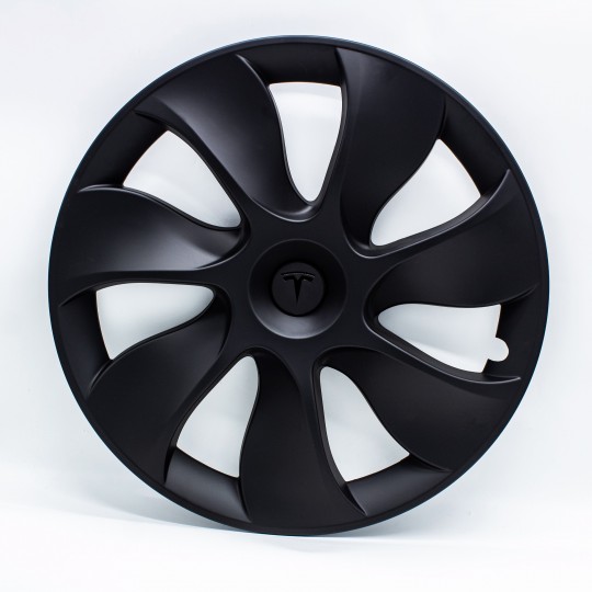 Set of 4 Uberturbine 19 inch hubcaps for Tesla Model Y