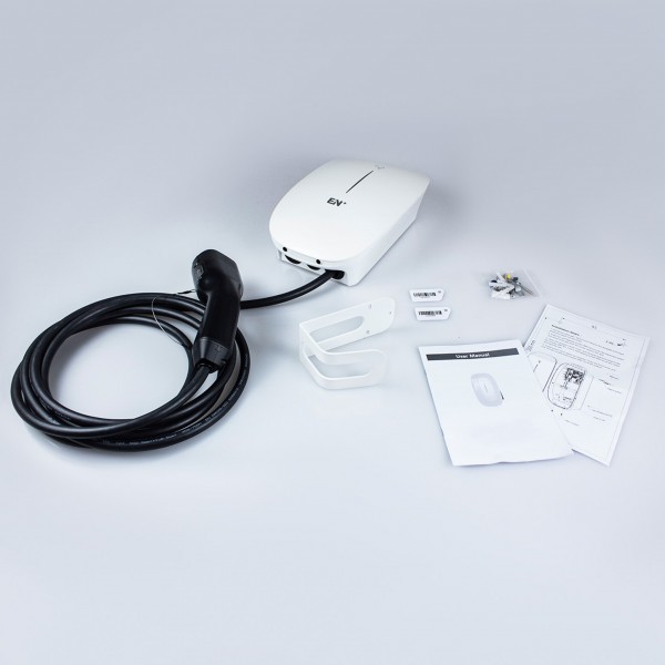 7Kw or 11Kw connected charging station with attached cable