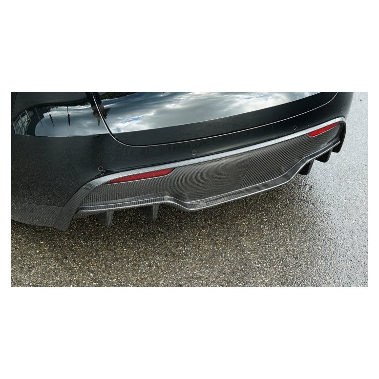 Novitec®-bagdiffusor i kulfiber til Tesla Model Y