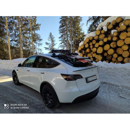 Porta-esquis e snowboards com ventosas TreeFrog para Tesla Model 3, Y, S e X