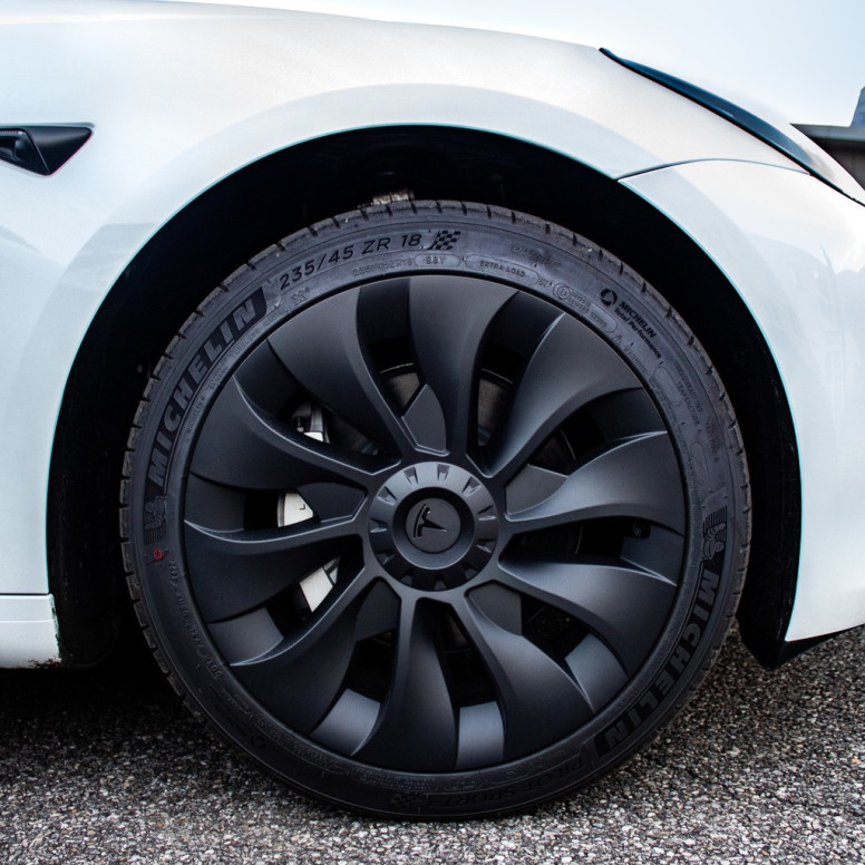 Sett med 4 stk. 18-tommers Uberturbine-felgdekk til Tesla Model 3 , 2017–2023