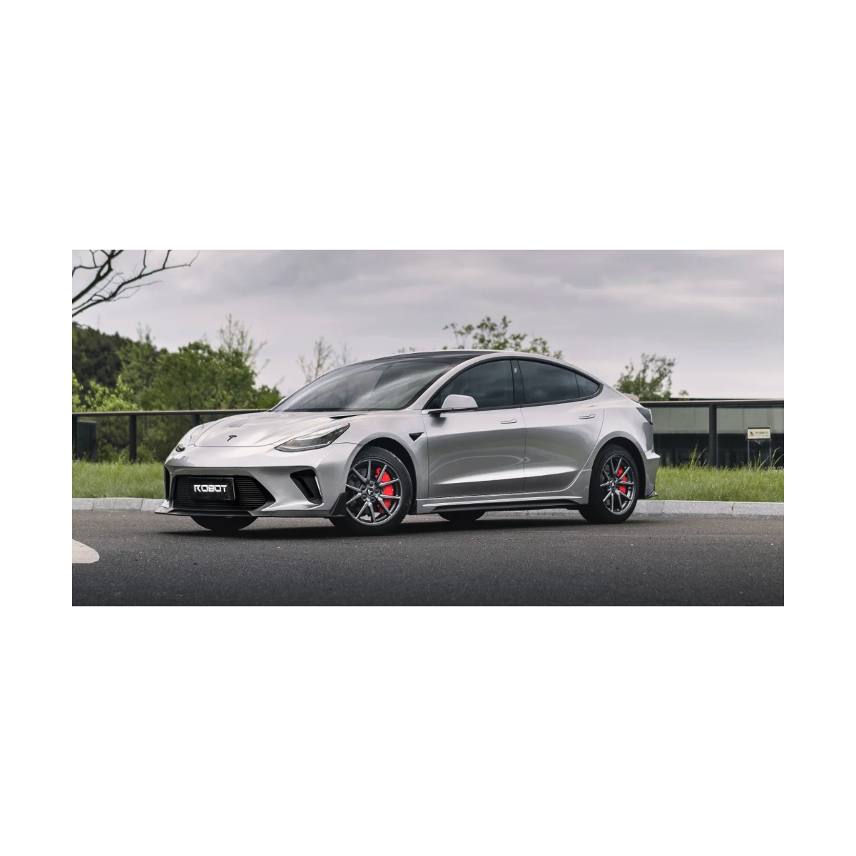 HACKER Narrow Body RobotCraftsman® främre stötfångare och blad för Tesla Model 3