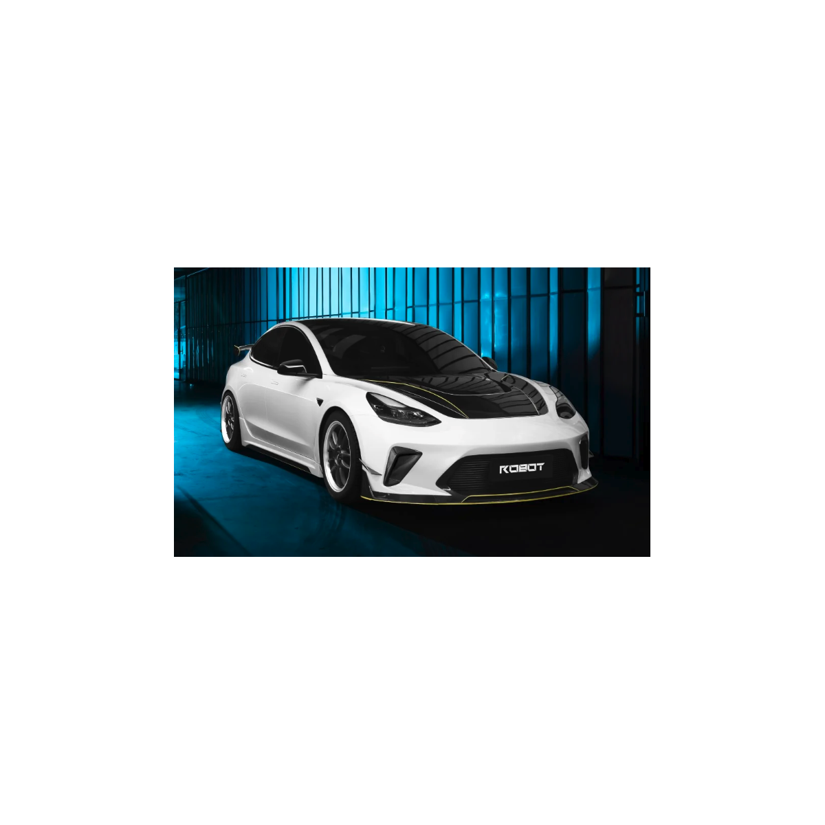 HACKER Narrow Body RobotCraftsman® främre stötfångare och blad för Tesla Model 3
