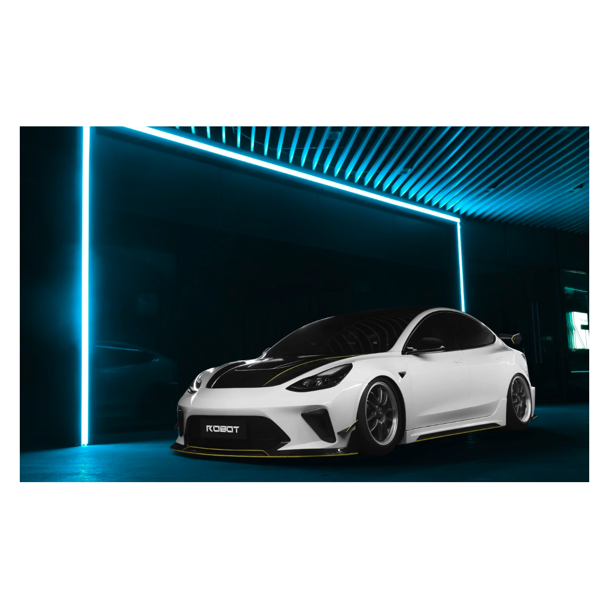 HACKER Narrow Body RobotCraftsman® främre stötfångare och blad för Tesla Model 3