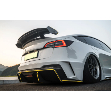 HACKER Narrow Body RobotCraftsman® bakre stötfångare och diffusor för Tesla Model 3