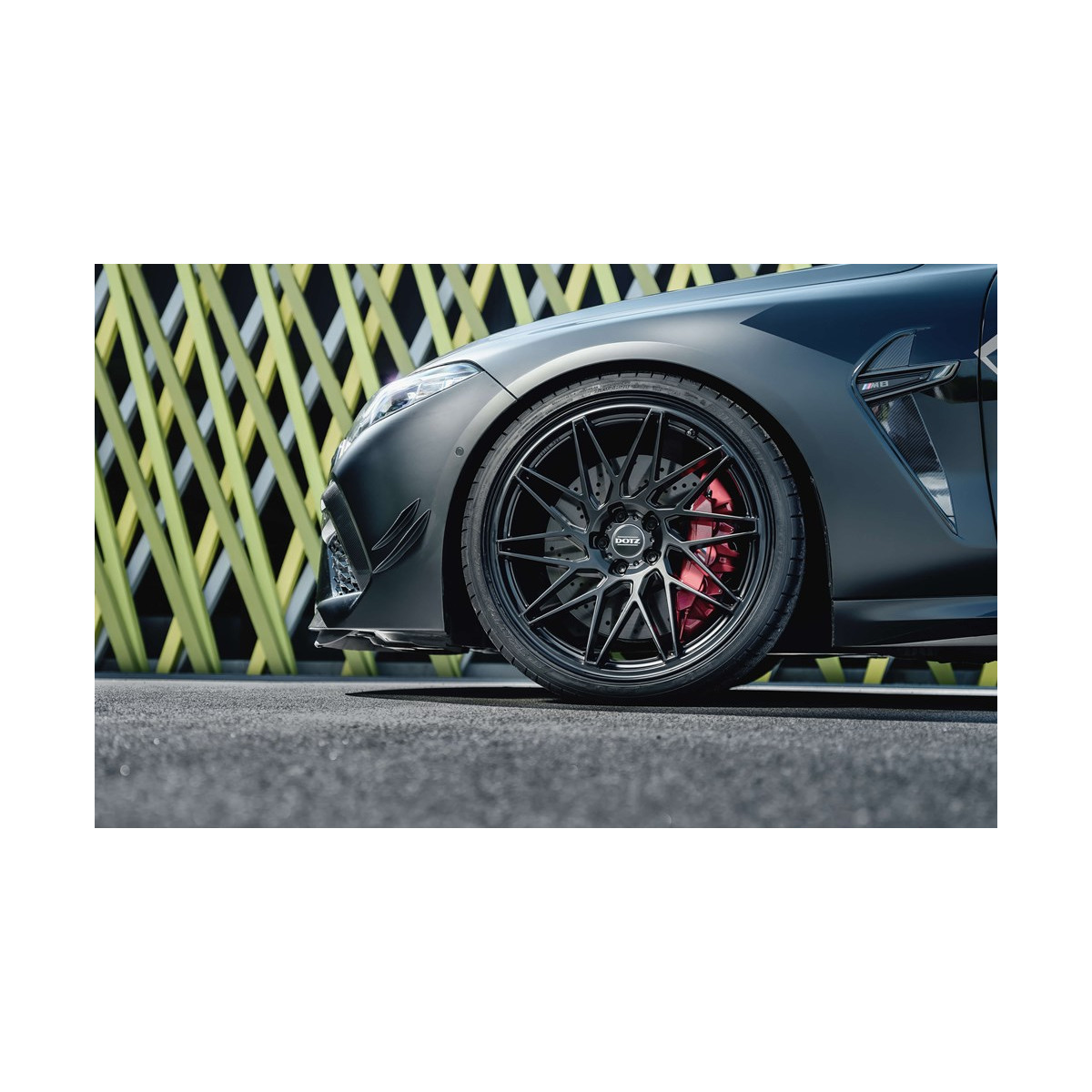 Set van 4 DOTZ Tanaka zwarte velgen voor Tesla Model Y (TUV certificaat)