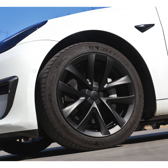 Uppsättning med 4 stycken Arachnid Plaid 18-tums hjulkapslar för Tesla Model 3