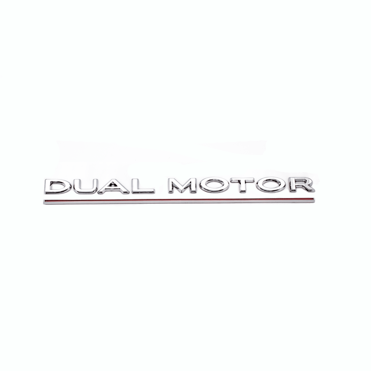 Emblem "DUAL MOTOR" för bakre bagageluckan - Tesla Model S, X, 3 och Y