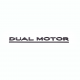 Emblème "DUAL MOTOR" pour coffre arrière - Tesla Model S, X, 3 et Y