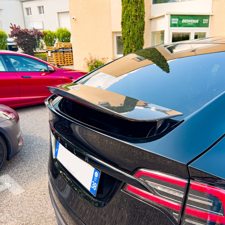 Spojler z włókna węglowego w stylu oryginalnym - Tesla Model X