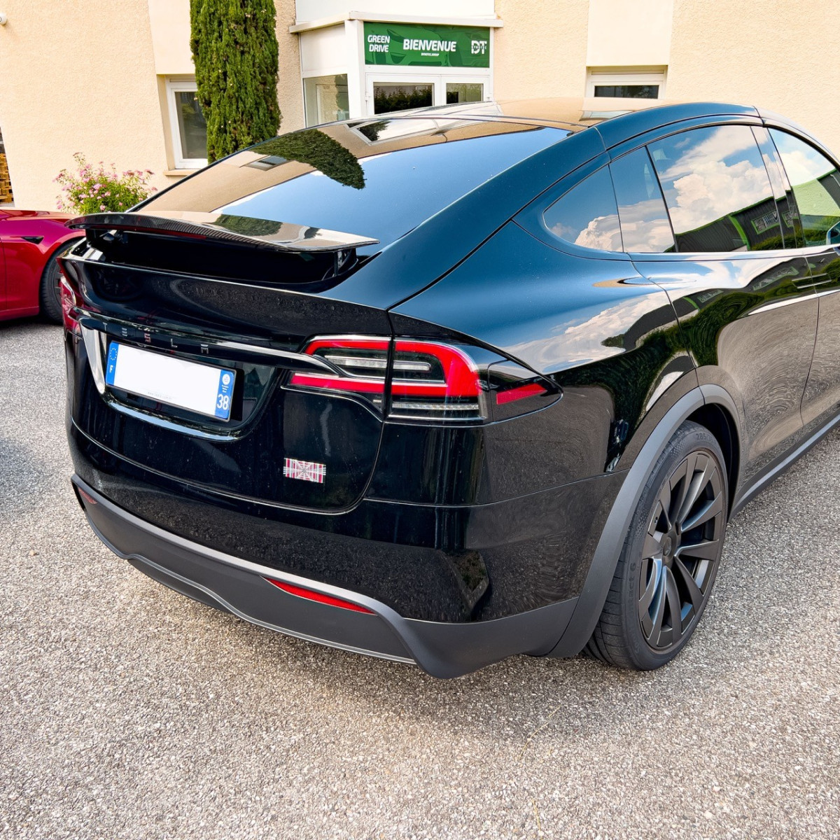 Spojler z włókna węglowego w stylu oryginalnym - Tesla Model X