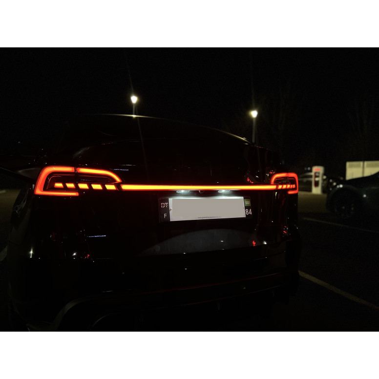 Erstatningsbaklykter med LED-bjelke til Tesla Model 3 og Model Y