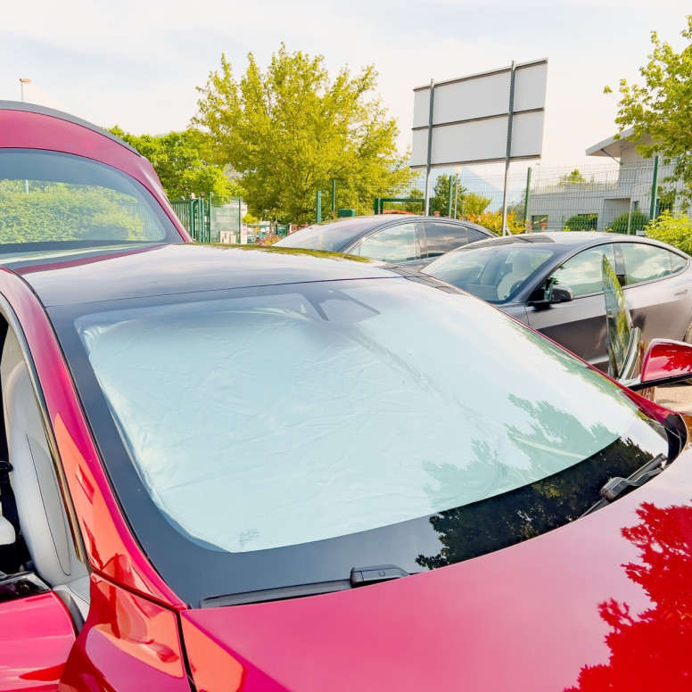 Solskjerm for frontrute til Tesla Model S 2012 - 2023+