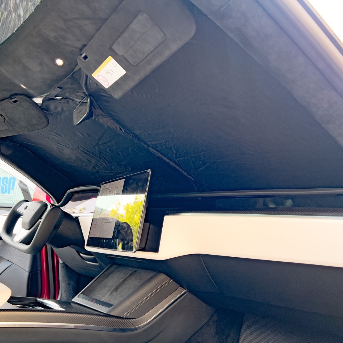 Forrude solskærm til Tesla Model S 2012 - 2023+