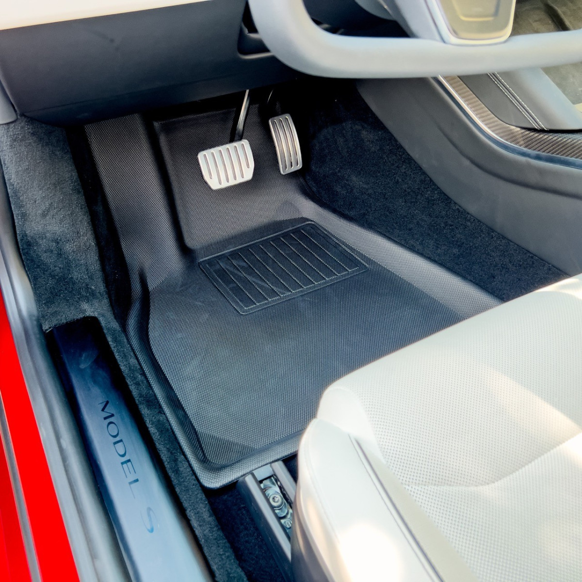 Alfombrillas 3D adaptadas y conformadas para Tesla Model S Plaid y LR 2021+
