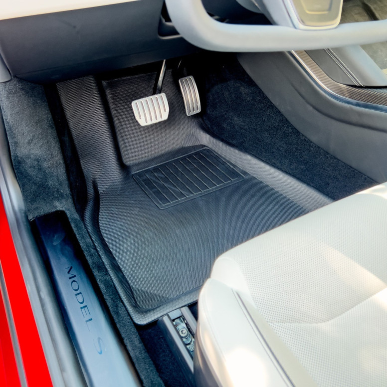 Alfombrillas 3D adaptadas y conformadas para Tesla Model S Plaid y LR 2021+