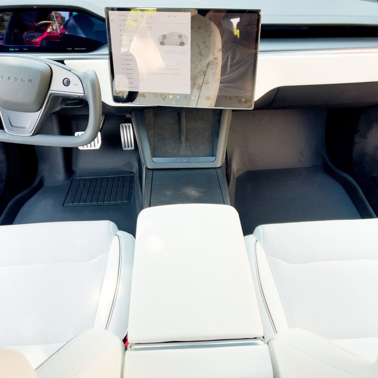 Alfombrillas 3D adaptadas y conformadas para Tesla Model S Plaid y LR 2021+