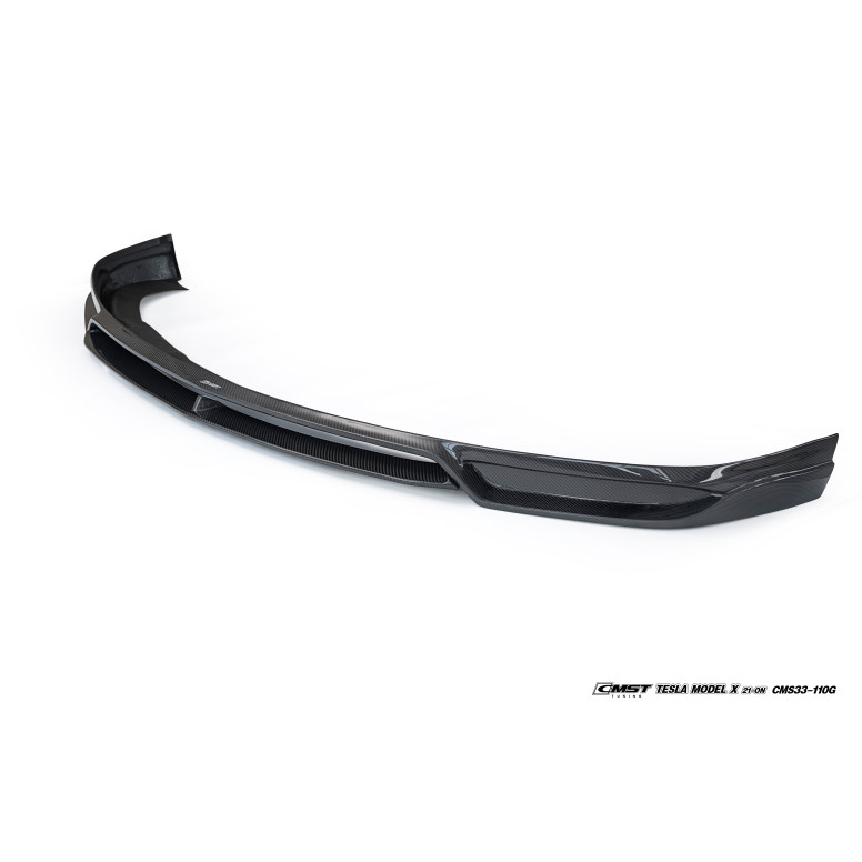 Karbonowy splitter przedni CMST® - Tesla Model X LR & Plaid 2021+