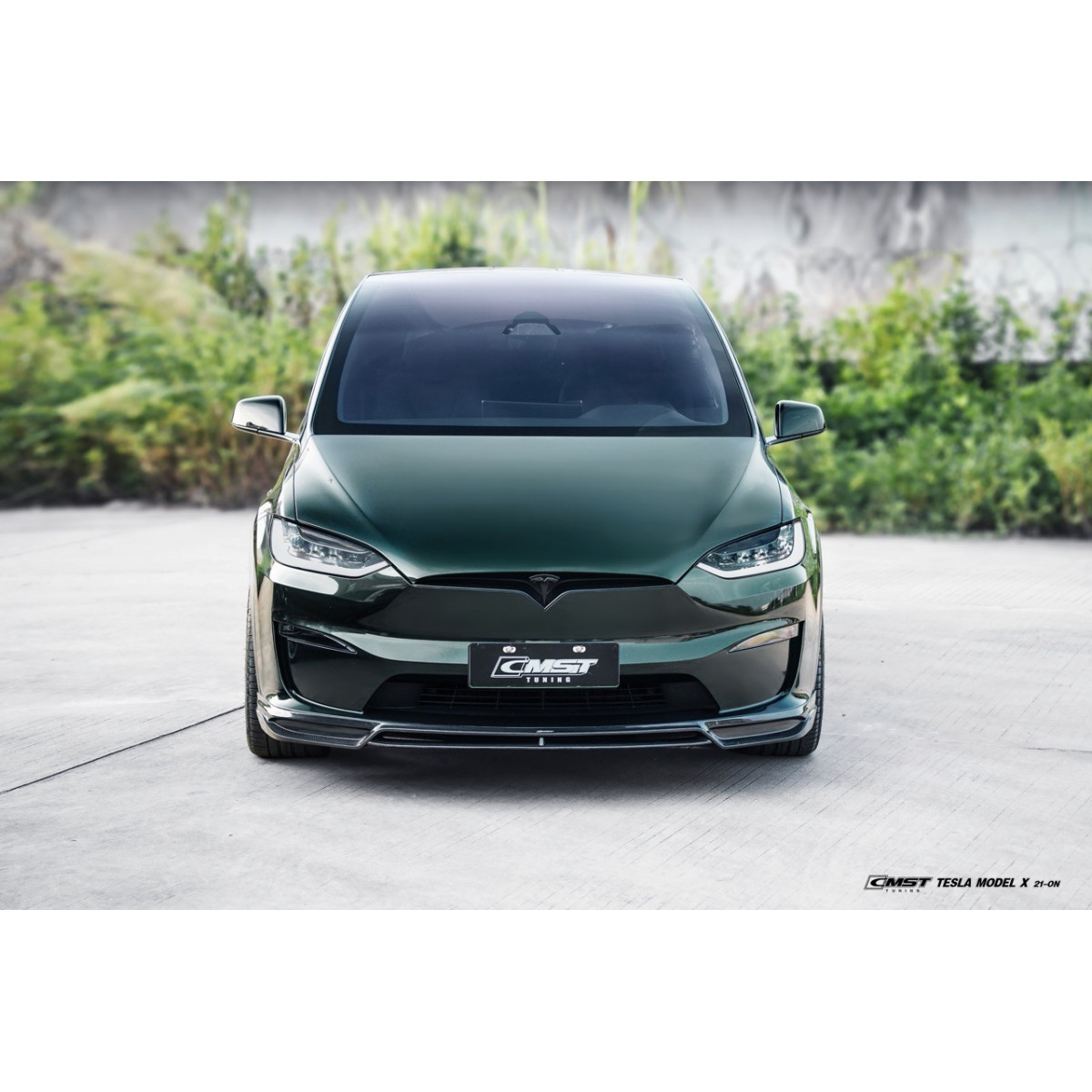 Voorspoiler in carbon CMST® - Tesla Model X LR & Plaid 2021+