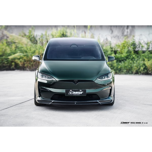 Lâmina dianteira em carbono CMST® - Tesla Model X LR & Plaid 2021+