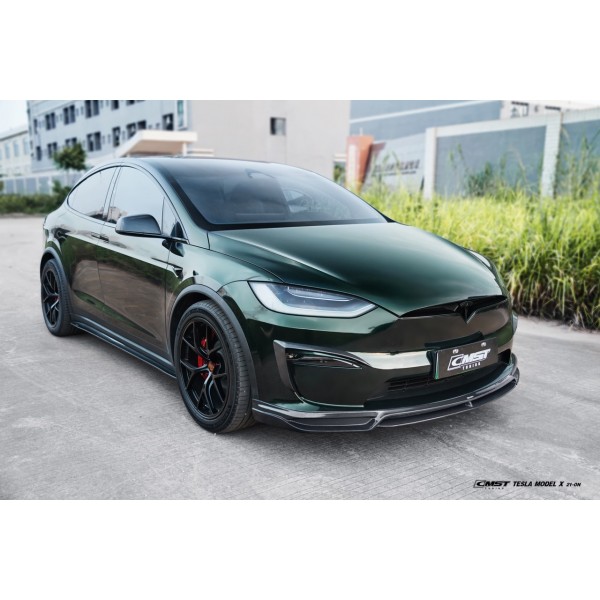 Lâmina dianteira em carbono CMST® - Tesla Model X LR & Plaid 2021+