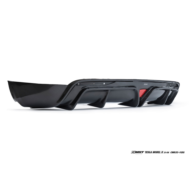 Diffusore in carbonio CMST® - Tesla Model X LR & Plaid 2021+