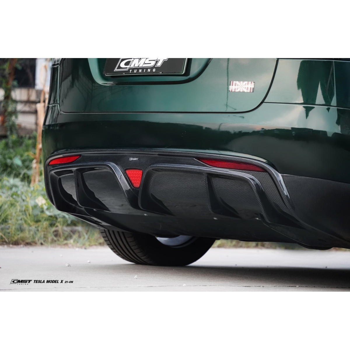 Diffusore in carbonio CMST® - Tesla Model X LR & Plaid 2021+