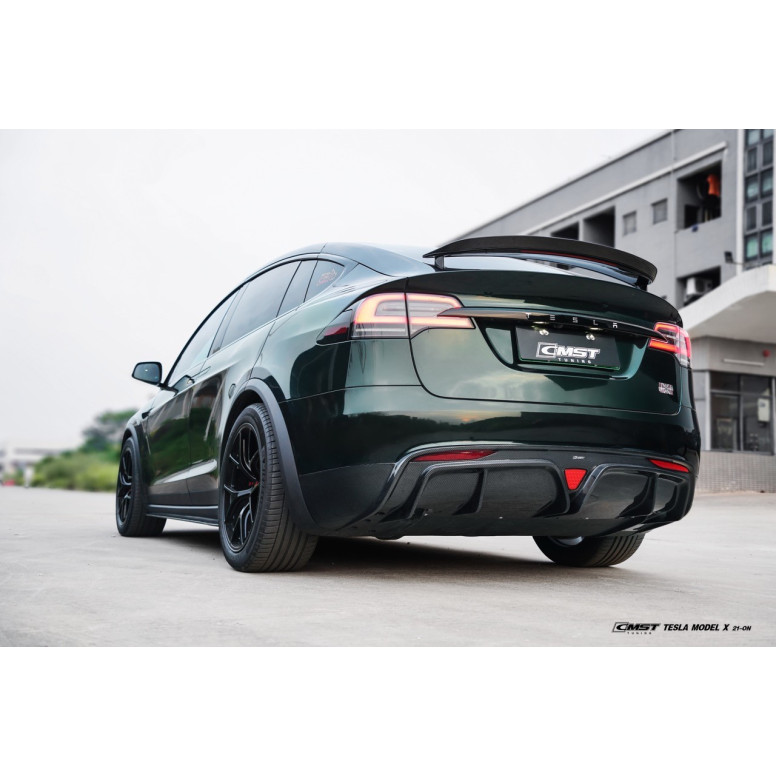 Diffusore in carbonio CMST® - Tesla Model X LR & Plaid 2021+