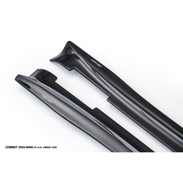 Seitenschürzen aus Carbon CMST® - Tesla Model X LR & Plaid 2021+
