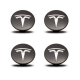 Hjulcentrum för fälgar med logotyp Tesla