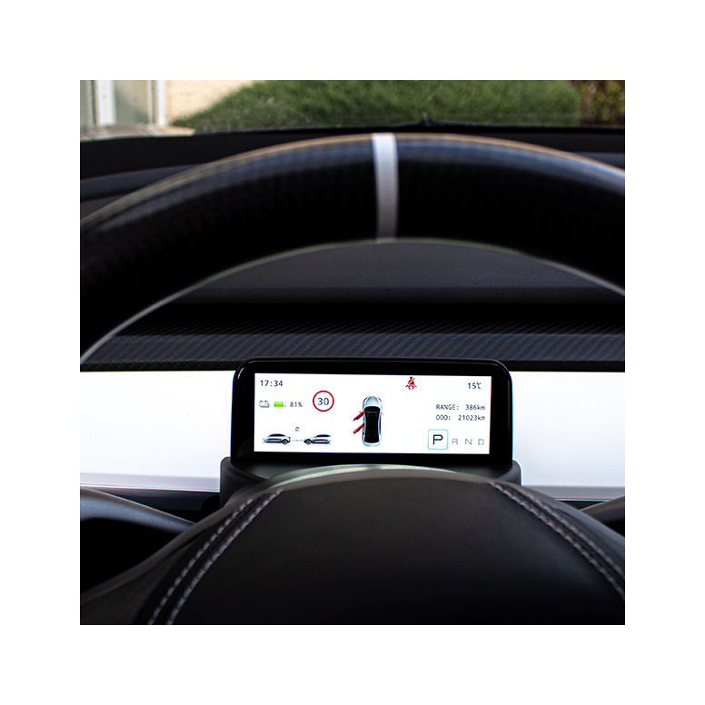 HUD-näyttö Tesla Model 3 ja Tesla Model Y