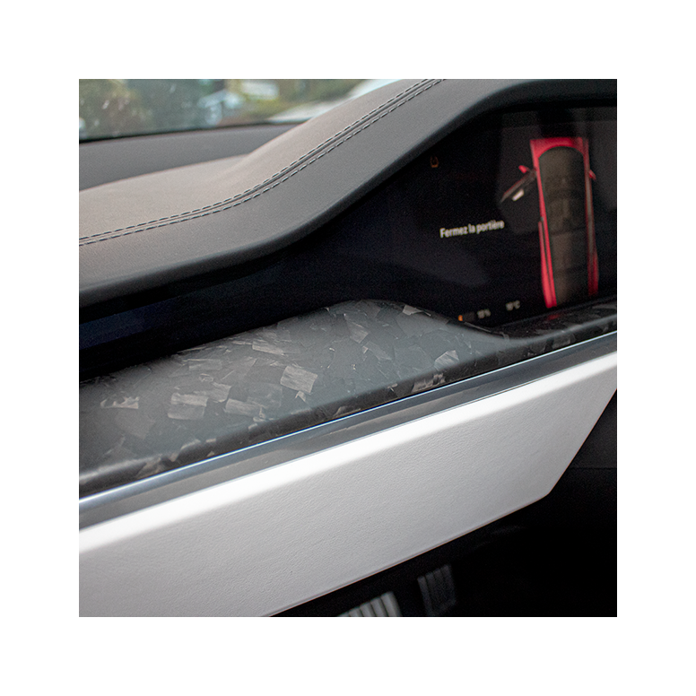 Carbon dashboard en deurpanelen voor Tesla Model S en Model X LR & Plaid 2022 +