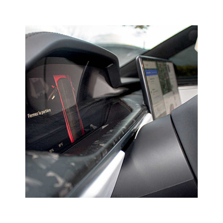 Cruscotto e pannelli porta in carbonio per Tesla Model S e Model X LR & Plaid 2022 +